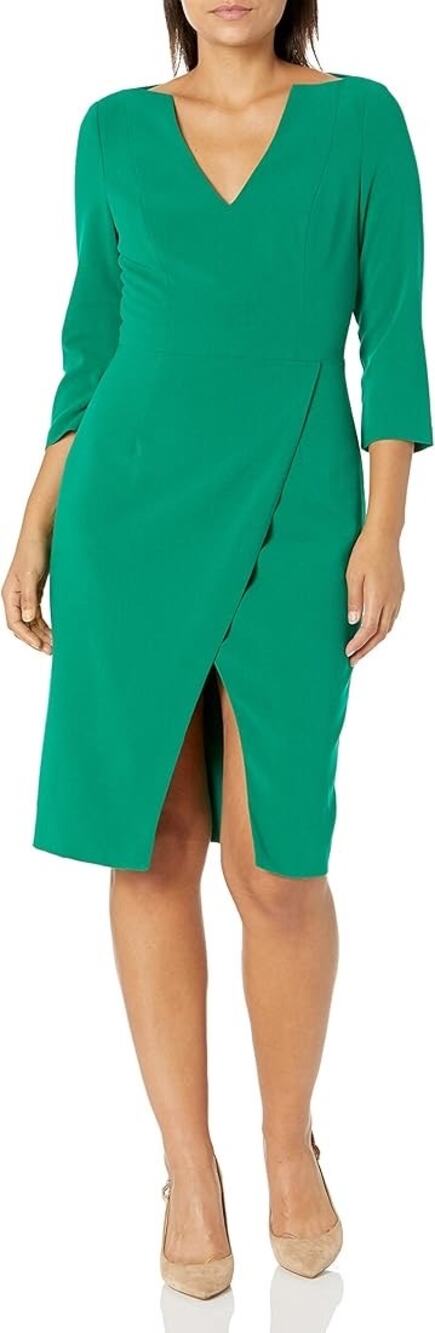 Black Halo Oklahoma Sheath Dress Green Size 8
